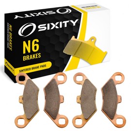 Sixity N6 Front Sintered Brake Pads compatible with Polaris Ranger 6x6 500 1999 Complete Set