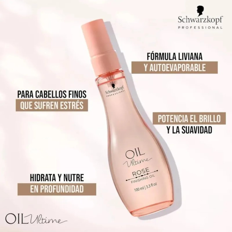 Schwarzkopf Oil Ultime Aceite De Rosa Suavidad Y Brillo