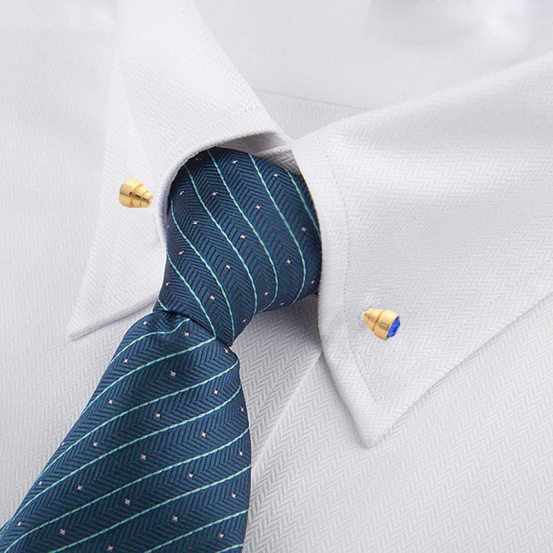 VVCome Collar de piedra de cristal brillante con barra para