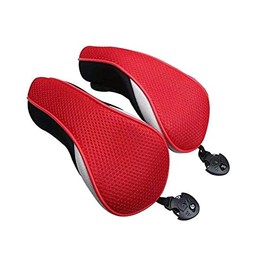 Golf Headcover Utility UT Cover with Conversion Doug Set of 2 Hybrid Club Headcovers (Red)