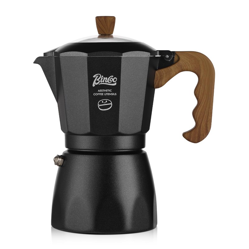 Bincoo Stovetop Espresso Maker, 4 Cups Moka Pot,Aluminum Espresso Coffee