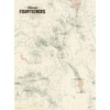 58 Colorado 14ers Checklist Map 18x24 Poster (Tan)