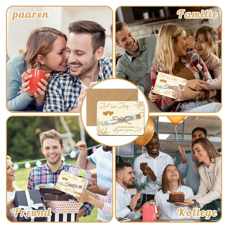 Time instead of stuff money gifts packaging