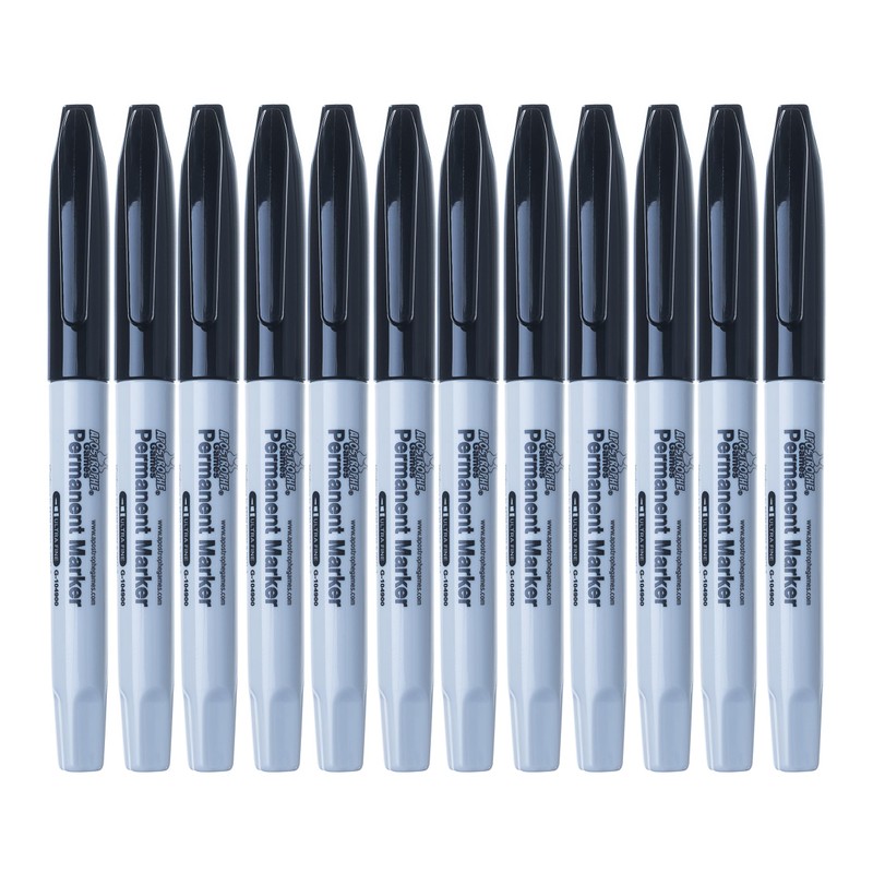 Apostrophe Games Ultra Fine Point Permanent Markers - 12 Pack,