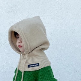 Boys' Korean Style Balaclava Hat for Kids - Autumn/Winter Thick lf1438 - One Size (49-54) Red 4ea