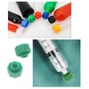 GWYAN 50 Pcs Green Syringe Plug Cap Syringe Tip Caps