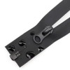 MebuZip 73 cm, 2 pieces, waterproof zips, separable, #5, black,