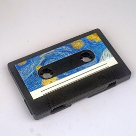 Desuerte 16GB Tape-Shaped USB Flash Drive - Starry Night Design - Vintage Novelty Memory Stick -Retro Gift for Music Lovers