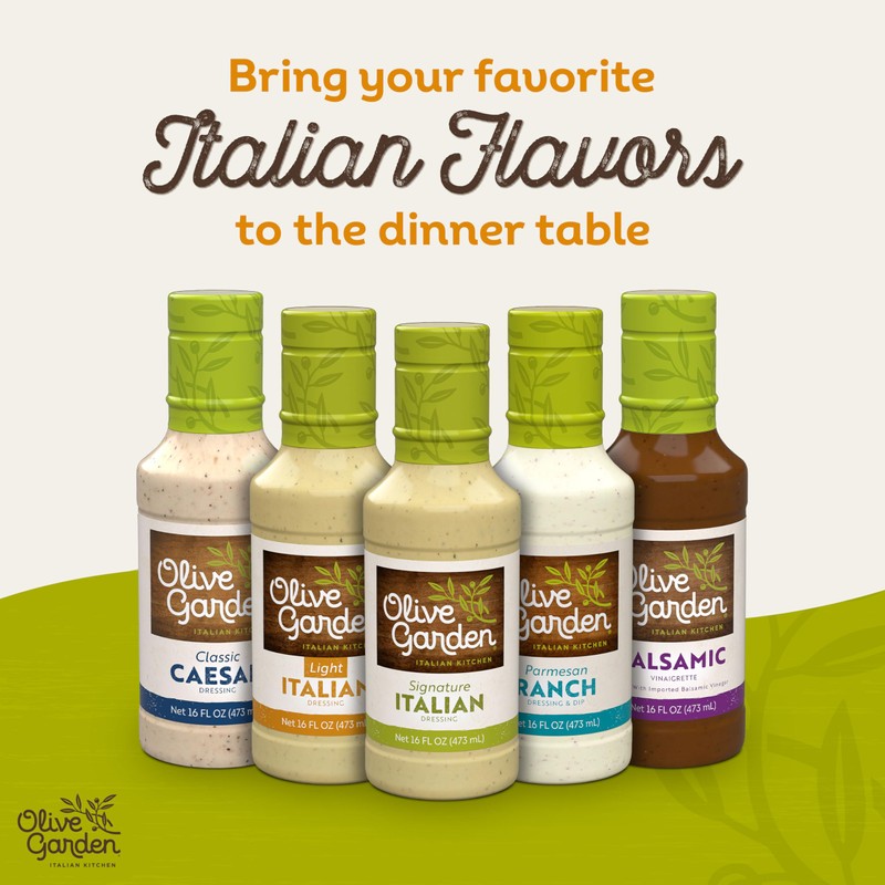 Olive Garden Light Italian Dressing, 16 fl. oz., Made with