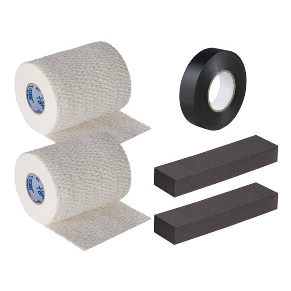 TIGER TAPES - Rugby Lifting Kit- Rugby Lineout Lifting Tape, Lifting blocks, EAB Tear Tape, Taping Of Knees, Maximum Support (White Tape)
