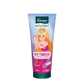 Kneipp Naturkind Sea Princess Shampoo & Shower - nature kids Sea Princess Shampoo & Shower - Children's Shower Gel 2 in 1 with Raspberry Fragrance - Tear-free & Easy to Comb - Vegan 200 ml
