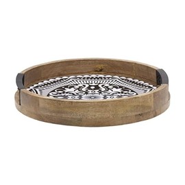 Gourmet Basics by Mikasa Kensington Lazy Susan Serve Tray, 12 Inch, Black