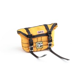 RC Crawler Car Replica Bag Simulation Roof Travel Bag Scale Decoration Luggage Bag for 1/10 1/16 1/18 SCX10 TRX4 TRX4M WPL (Yellow)