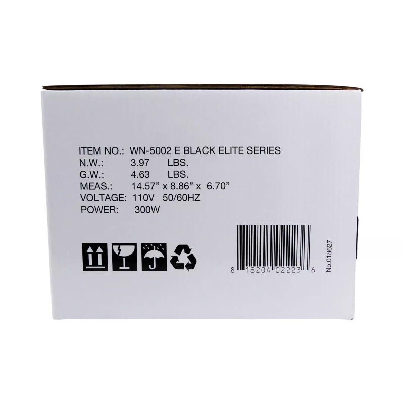 Waxness Professional Double Wax Heater WN-5002 E Black Elite Series