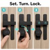 Combination Door Lock for Sliding Doors - 3-Digit Keyless Deadbolt