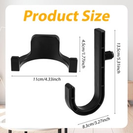 2pcs Tool Hook for Suncast Shed, Black Storage Shed Hanger Compatible with Suncast/Crafstman Shed Storage Shed Accessories for Suncast/Crafstman