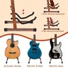 DOMMI Wooden Guitar Stand, Adjustable Acoustic Guitar Stands, A-Frame Electric