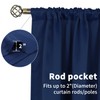 BGment Short Curtains Blackout 36 Inches Length - Rod Pocket