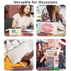 Koolmox 20 PCS Large Cosmetic Pouch with Bottom and Strap,