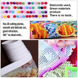 DIY 5D Diamond Painting Kit for Adults and Kids,Full Drill Arts Craft Canvas,Crystal Rhinestone Embroidery Paint for Home Wall Decor and Special Gift, Football with Fire in The Stadium