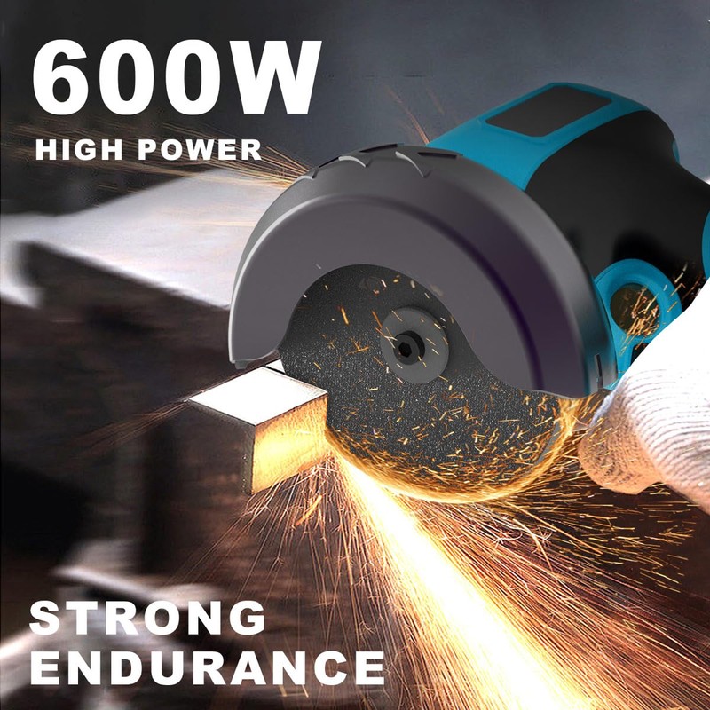 ZFULVO Brushless Cordless Angle Grinder Kit, 28000rpm Mini Electric Angle
