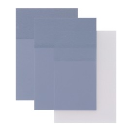 ONLYKXY 2 Pack Rectangle Transparent Sticky Notes 2.95x1.96inch Waterproof Index Sticker Self-Stick Book Tabs 100 Sheets PET Markers Sticky Notes Pad (Light Grey)