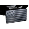 MULL USA Black Metal Flag Trailer Hitch Cover for 2"