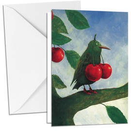 Inkognito Folding Card with Envelope C6 (11.5 x 17 cm) • 4705 Funny Birds / Pieper Artist Rudi Hurzlmeier • Fantastic • Animals