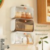 Wall Mounted Cotton Pads Holder Organizer Cotton Swab Balls Holder