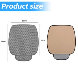 JNNJ Pack of 2 Seat Cushion Car Front Seats, Car Seat Cushion Seat Covers Avec Fond Antidérapant, Non-Slip Car Seat Protector, for Car Front Seat (Grey)