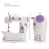 Mini Sewing Machine for Beginner by Phildim (2 Speeds, LED