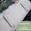 AOGELAN Fluffy Sheepskin Car Seat Cover, Fuzzy Long Wool Front