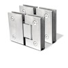 Cokritsm 2Pack Silver Glass Shower Door Hinges 180 Degrees Door