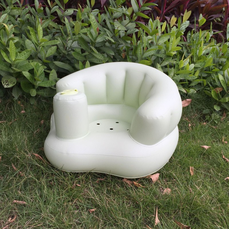 Baby Inflatable Couch PVC Cute Comfortable Portable Built in Pump