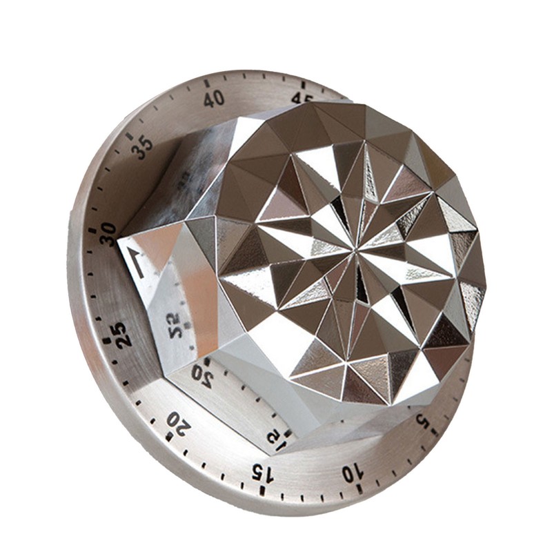 Mechanical Timer Magnetic 60 Minutes Stainless Steel Base ABS 72dB