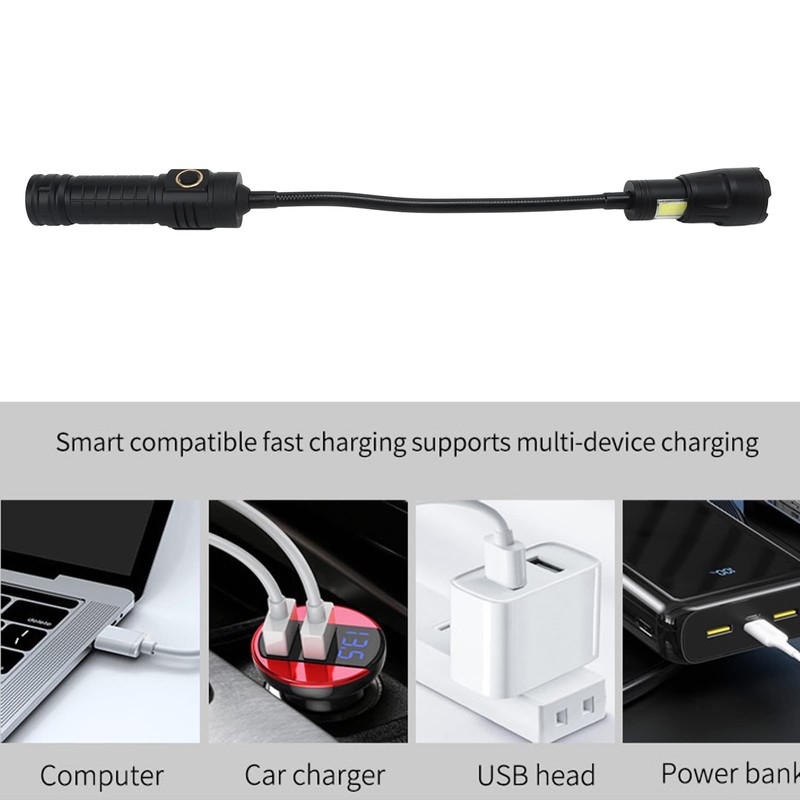 LED Work Light 1000LM Magnetic Flexible LED Flashlight with COB