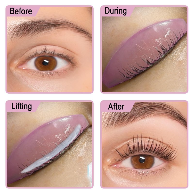 PERMANIA Lash Lift Rods, 8 Pcs/4 Sizes for Lash Perm