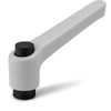 NBK Machinery Component Parts, Practical Lever (Threaded) with Operation Button,