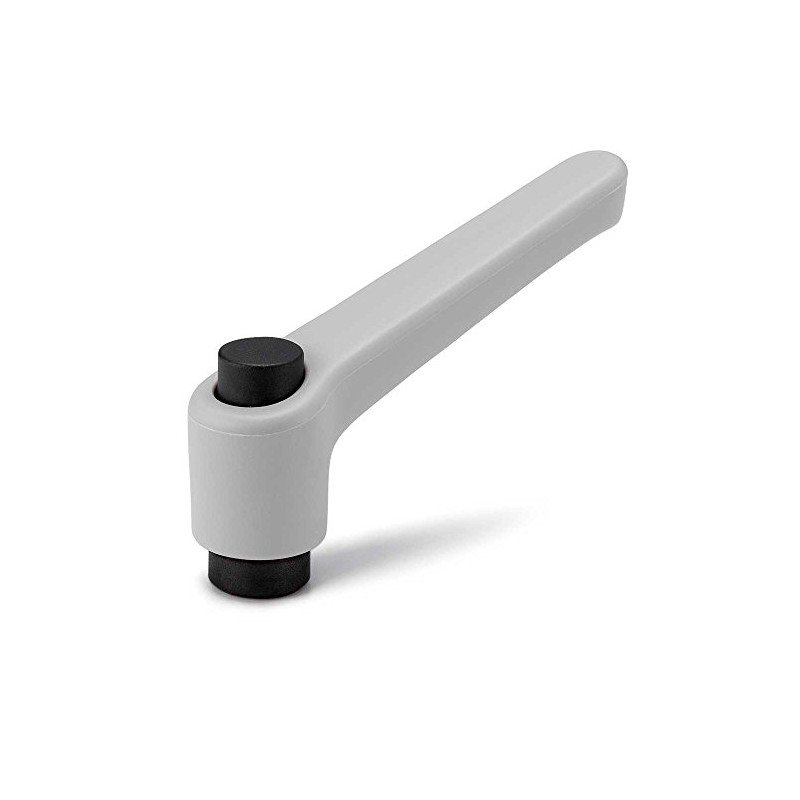 NBK Machinery Component Parts, Practical Lever (Threaded) with Operation Button,
