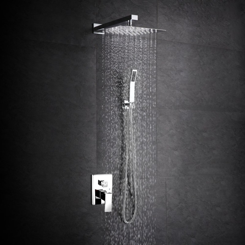 SR SUN RISE Luxury 12 Inch Large Square Stainless Steel