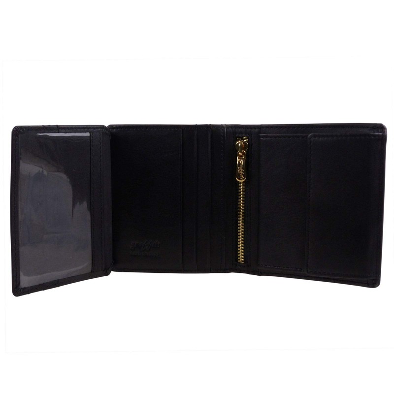 Golunski Leather Mens Navy Croc Tri Fold Wallet Graffiti Range