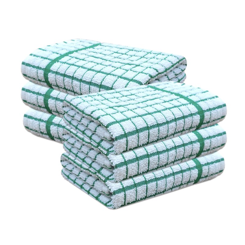 A & B TRADERS 100% Cotton Terry Towelling Tea Towels