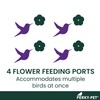 Perky-Pet 203CPBN-2 Glass Hummingbird Feeders for Outdoors with Perches, Ant