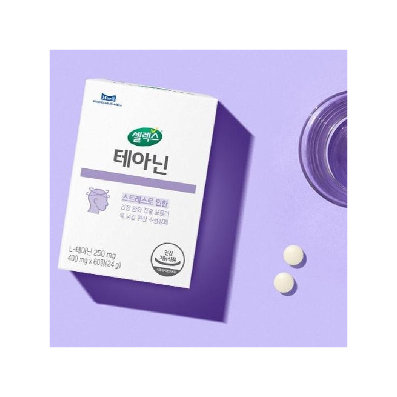 셀렉스 테아닌 스트레스 관리 24g 60정 2개 Selec's Theanine Stress