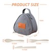 WUFGWBD 1 Small Rice Ball Bag, 1 Set of Cutlery,
