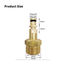 VZU High Pressure Washer Adapter Compatible with Karcher, Applies to Garden Hose for Pressure Washer, Brass M22 Washer Gun Hose Conversion Tool Hose Accessories (1pc m22 Adapter)