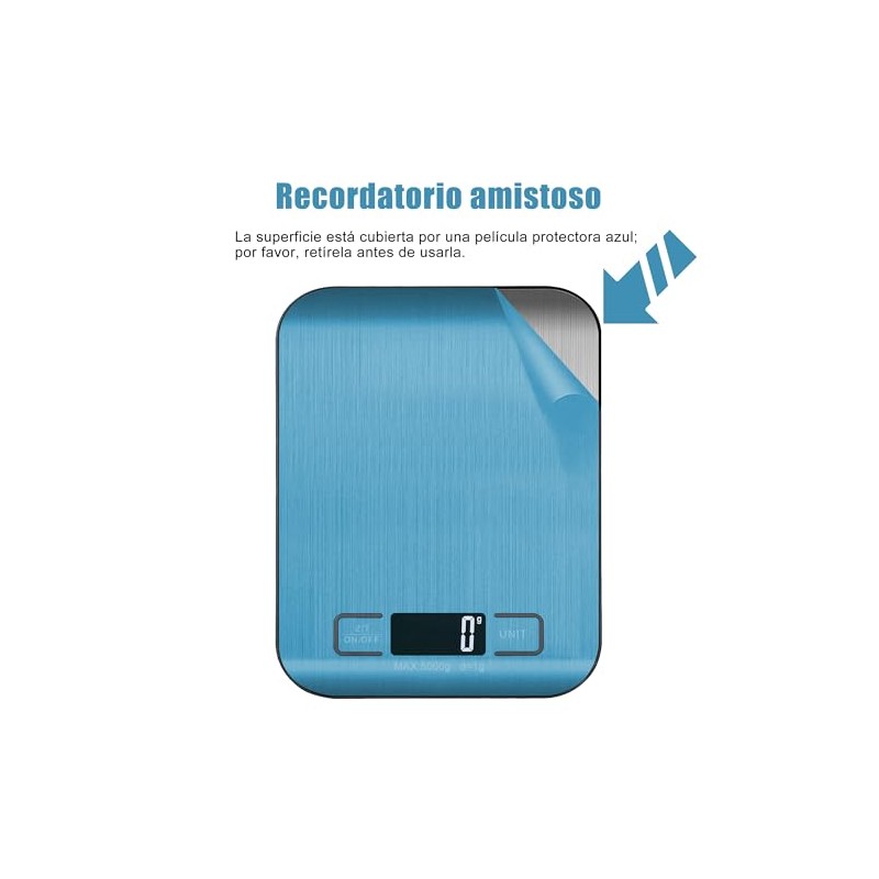 Báscula digital cocina, Báscula cocina de acero inoxidable, Báscula gramera