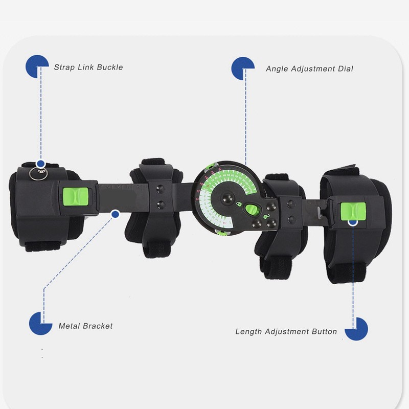 Adjustable Hinged Elbow Brace with Strap Sling Rehabilitation Support Corrective