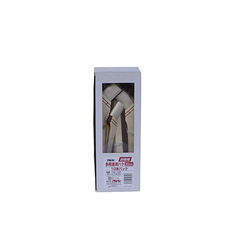 Asahipen T30-10P Value Multi-Purpose Brushes, Pack of 10, 1.2 inches