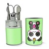 Cute Kawaii Unicorn Panda Holding Heart Stainless Steel Manicure Pedicure